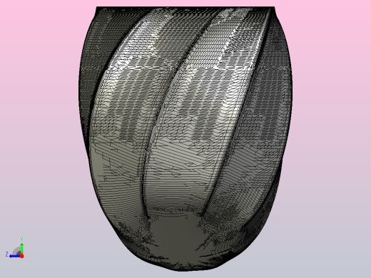 毛尖曲折花瓶右视缩略图