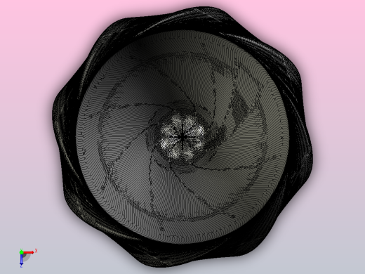 毛尖曲折花瓶俯视缩略图