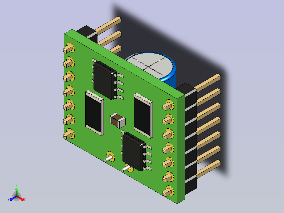 A0004825-直流电机驱动器A4950或H450：3A 40V正等轴测图
