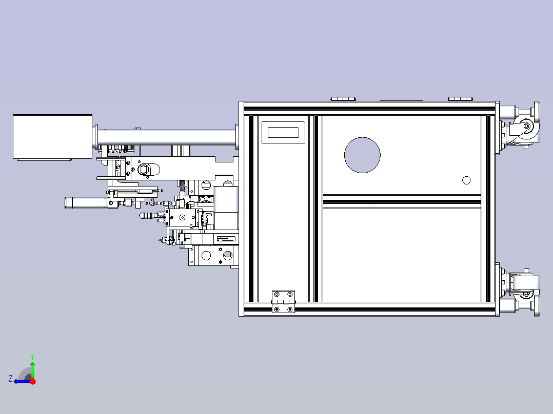 一款电测机3D模型右视图