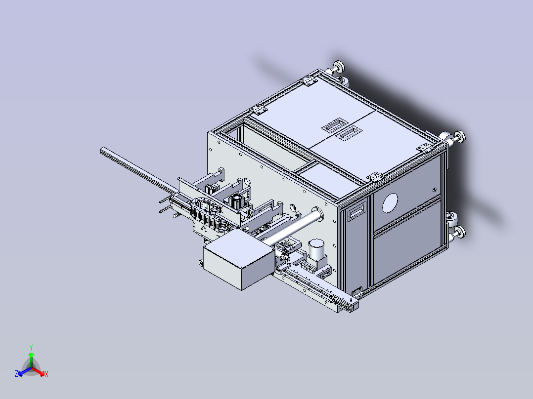 一款电测机3D模型正等轴测图