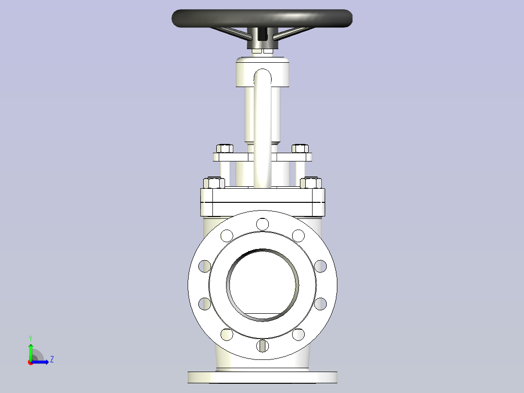 CB╱T 3196-1995[B型法兰铸钢海水截止阀B16100]左视图