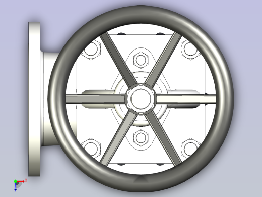 CB╱T 3196-1995[B型法兰铸钢海水截止阀B16100]俯视缩略图