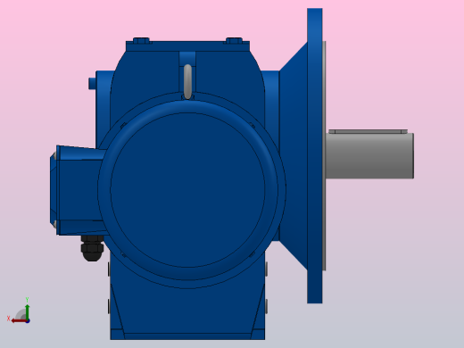 SF97法兰轴伸式安装斜齿-蜗轮蜗杆减速机SF97-YV7.5-4P-55.76-M1-0°-B后视缩略图