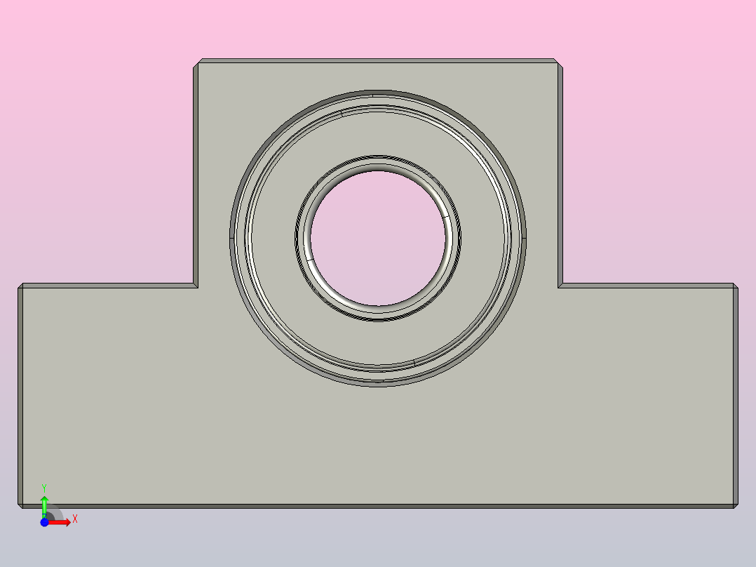 EF螺杆支撑座[EF-15]前视图