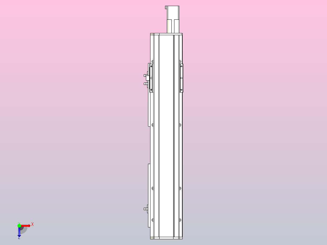 MTH10标准螺杆滑台[MTH10-L#-400-BC-P10-C3]俯视图