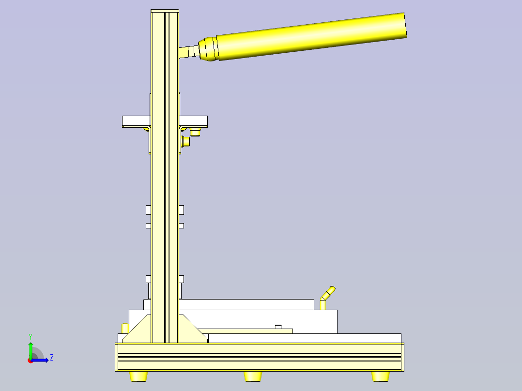 一款薄膜压接夹具3D左视图
