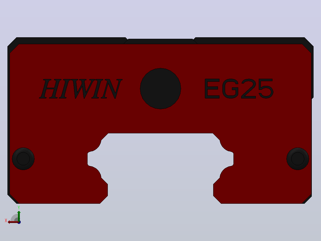 滑块EGH25CA（HIWIN）后视图