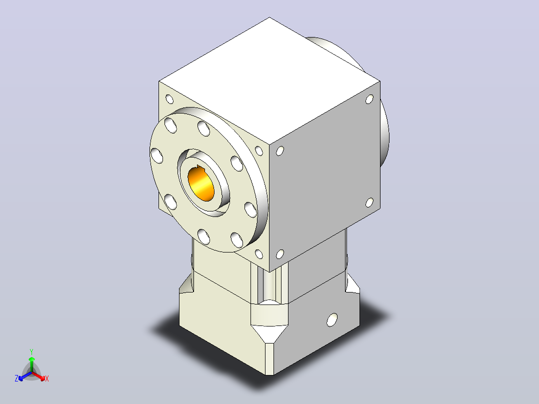 50PW210双孔 PGH180-L1 35-114.3-200-M12转向器主视图