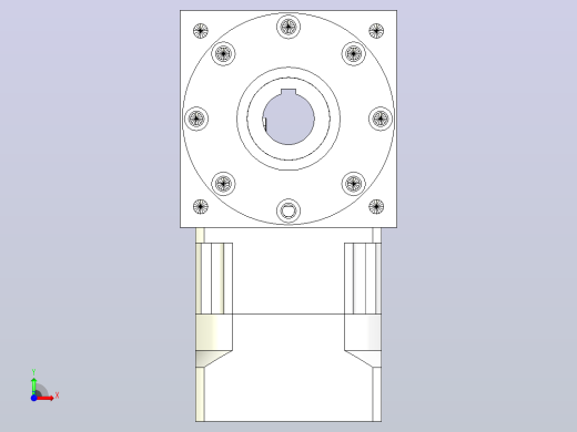 50PW210双孔 PGH180-L1 35-114.3-200-M12转向器前视缩略图