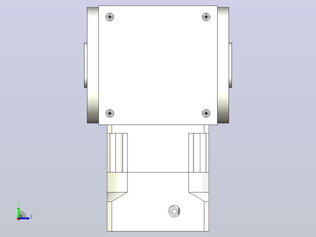 50PW210双孔 PGH180-L1 35-114.3-200-M12转向器左视图
