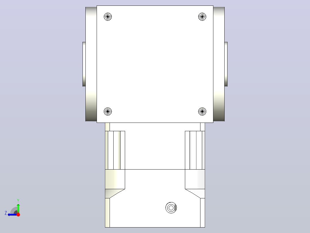 50PW210双孔 PGH180-L1 35-114.3-200-M12转向器右视图
