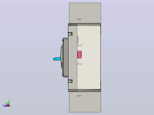 NXMLE-160H 3P剩余电流动作断路器三维模型202209右视缩略图
