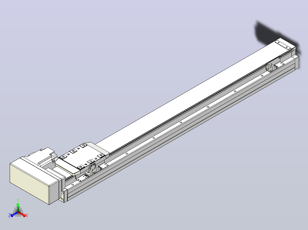 滚珠丝杠直线轴内置导轨TPA-GCR-80-1610C-L650-MR-M40-N3主视图
