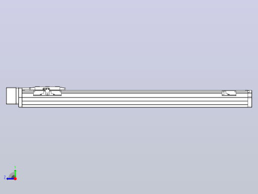 滚珠丝杠直线轴内置导轨TPA-GCR-80-1610C-L650-MR-M40-N3右视缩略图