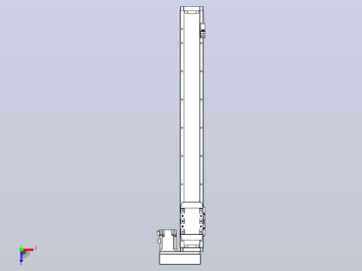 滚珠丝杠直线轴内置导轨TPA-GCR-80-1610C-L650-MR-M40-N3俯视缩略图