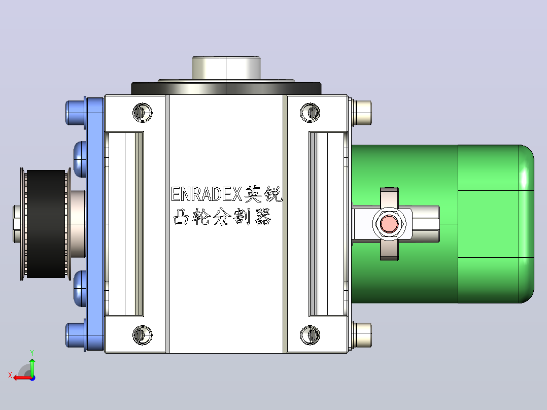 ER-RU80DF英锐凸轮分割器全套3D图档后视图