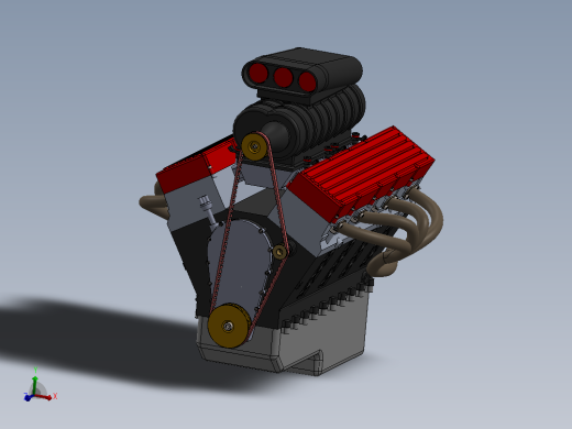 增压 OHV V8 发动机