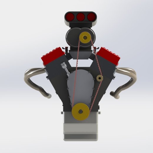 增压 OHV V8 发动机缩略图