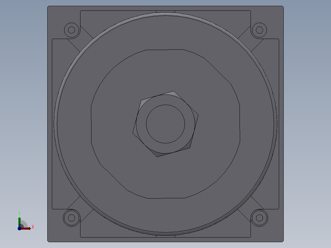 SIJ双轴复动行程可调型气缸SIJ200×125-S-CS1U1前视图