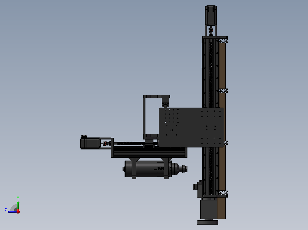 42-750 x 500 mm4轴雕刻机右视图