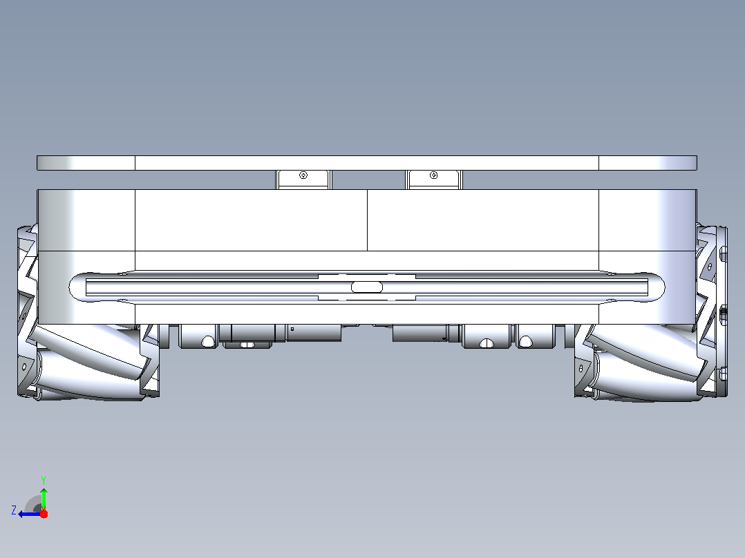 自动导引车（AGV）麦克纳姆轮玩具右视图