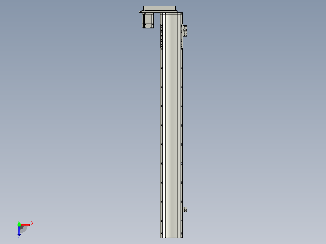 MT120BS半封闭丝杆滑台[MT120BS.L#.950.BL.P40.C3]俯视图