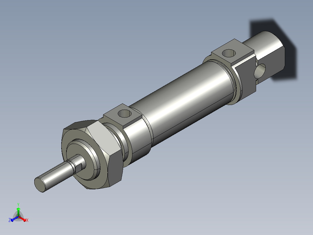 圆形气缸DSNU系列[DSNU-16-10-P-A]主视图