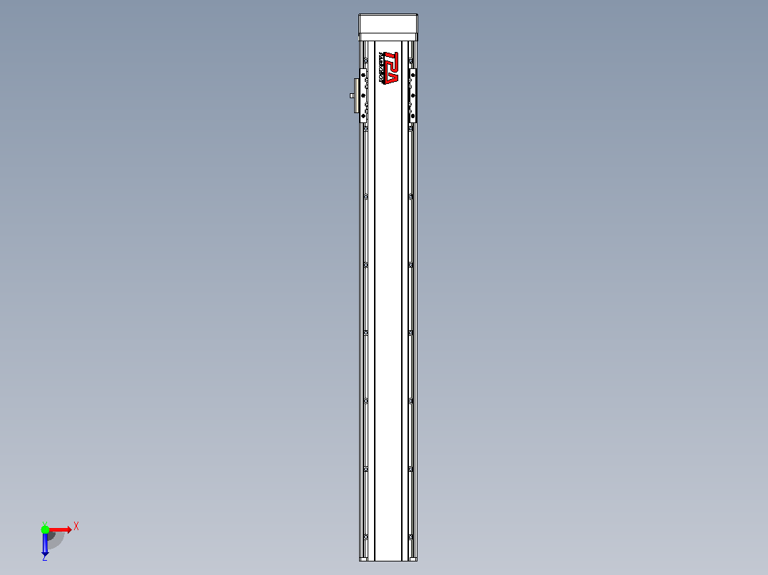日规模组半封闭丝杆TPA-HNR-85D-1610C-L600-MP-C-P20-N3俯视图
