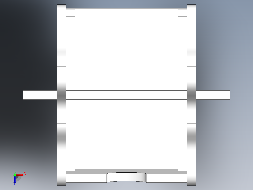 超市置物架俯视图