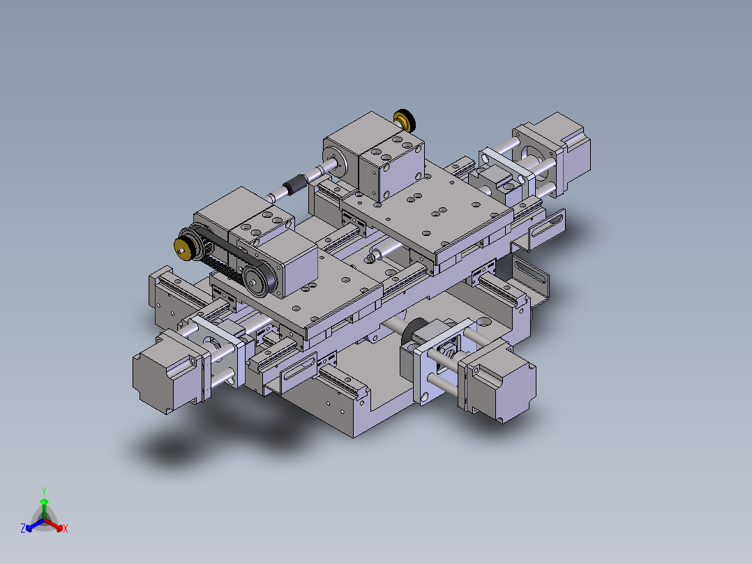送纸橡胶轴数控磨床正等轴测图