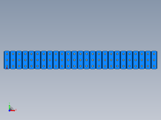 彩色公头100mil（2.54mm）系列-DS1021_blue_3x25p_100mil_Type5_rev1.0前视缩略图