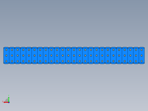 彩色公头100mil（2.54mm）系列-DS1021_blue_3x25p_100mil_Type5_rev1.0后视缩略图