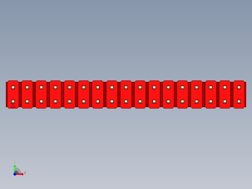 彩色公头100mil（2.54mm）系列-DS1021_red_2x17p_100mil_Type19_rev1.0前视缩略图