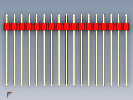 彩色公头100mil（2.54mm）系列-DS1021_red_2x17p_100mil_Type19_rev1.0俯视缩略图