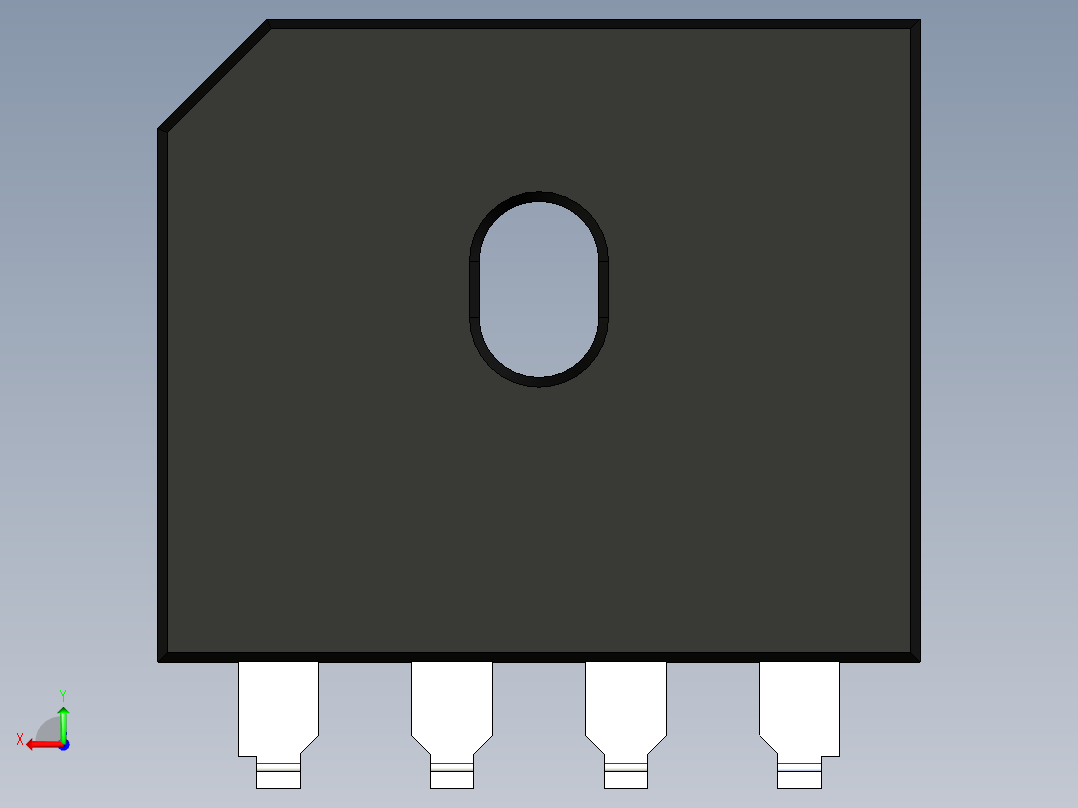 桥式整流器-GBU-R后视图