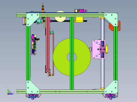 欧标铝型材框架3D打印机左视缩略图