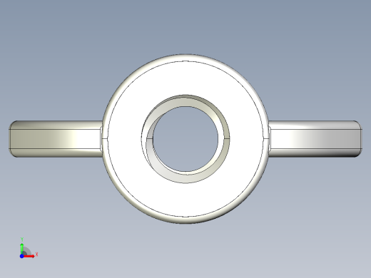 WING NUT 0.25in-20 Thread size 31-64in Base Diameter.IGS前视缩略图