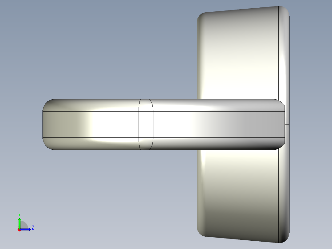WING NUT 0.25in-20 Thread size 31-64in Base Diameter.IGS左视图