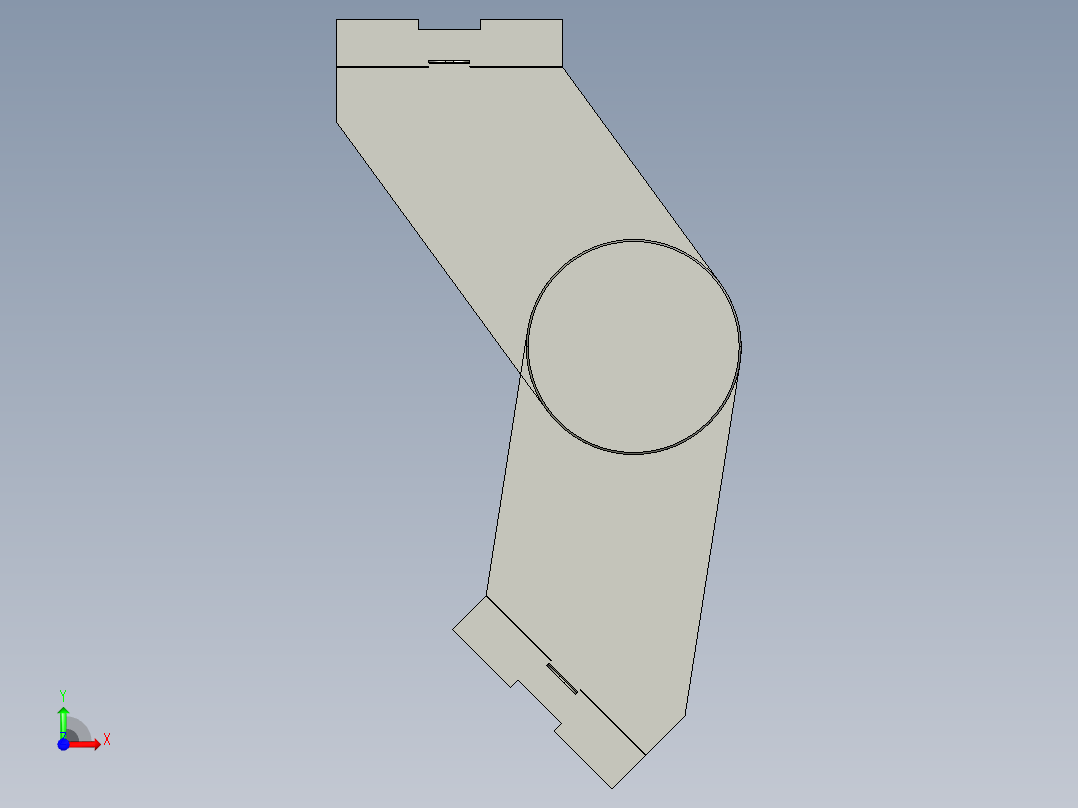 德克斯TUNKERS气缸数模A03_SCHWENKTRAVERSE前视图