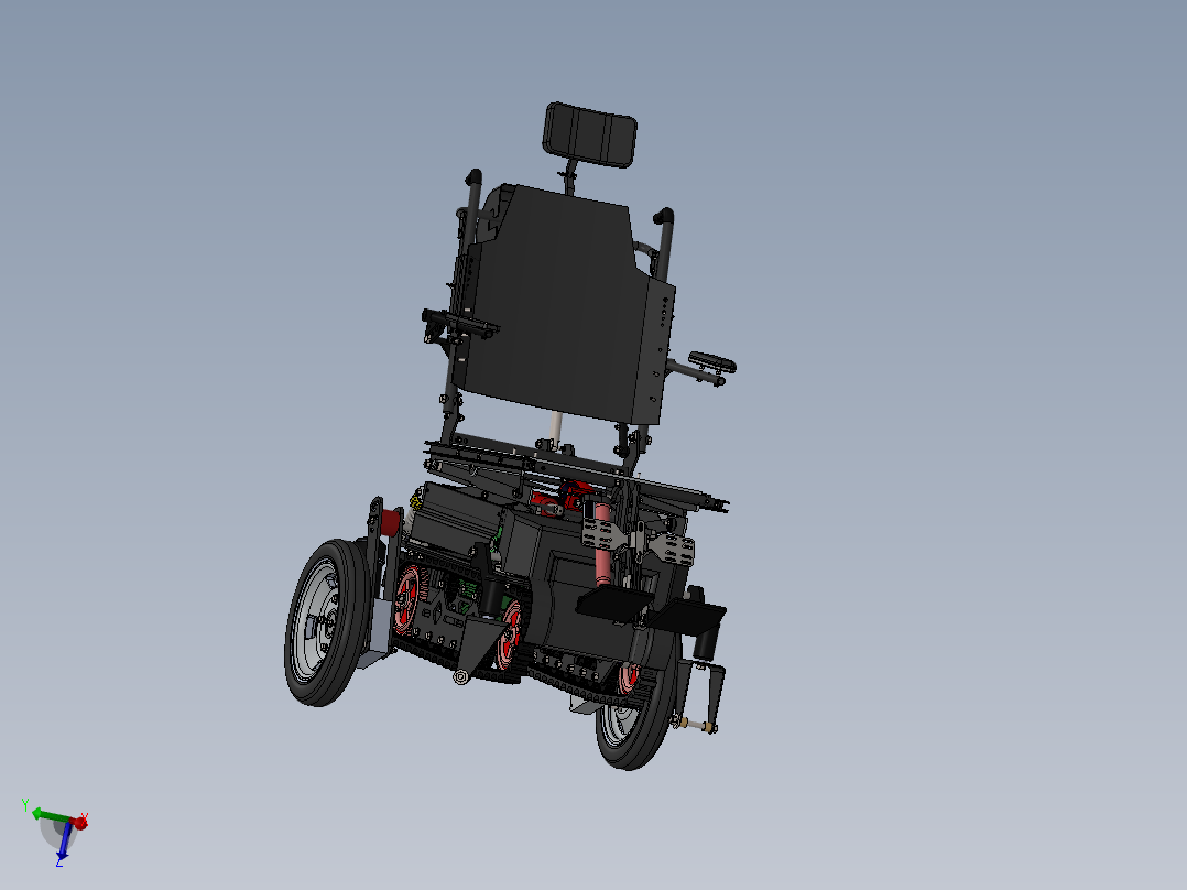 LTE履带电动轮椅