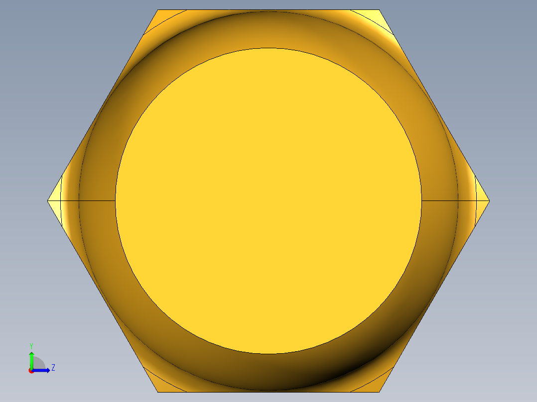 扩口式工业通用硬管接头Cap Nut 640F-5左视图