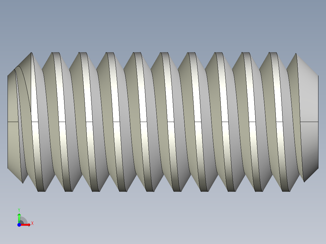 DIN 913-ISO 4026 固定螺钉-M1.8 L=4.STEP前视图