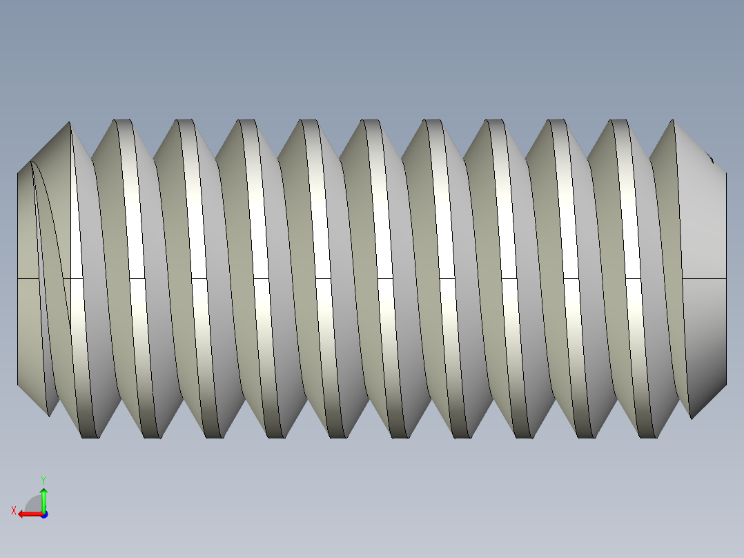 DIN 913-ISO 4026 固定螺钉-M1.8 L=4.STEP后视图