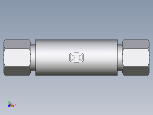 卡套式工业通用硬管接头EO_Weld_bulkhead_fitting_ESV08ZS前视缩略图