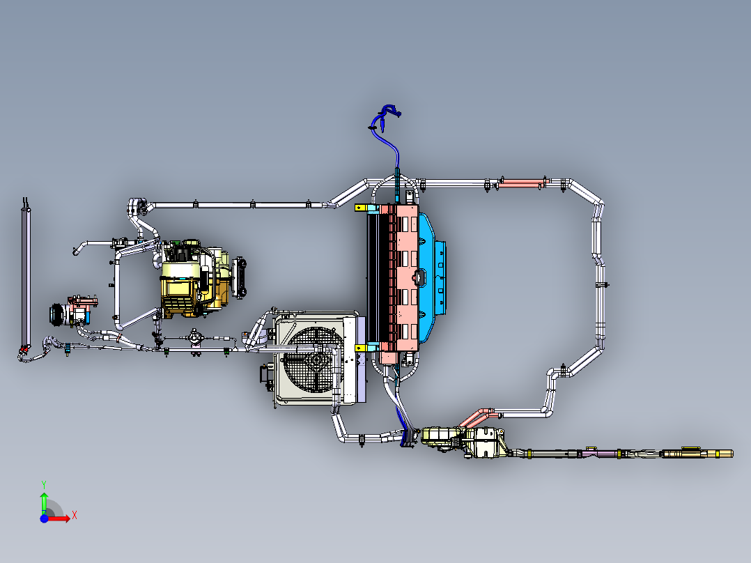 某汽车空调控制系统数据501716前视图