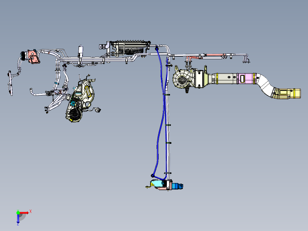 某汽车空调控制系统数据501716俯视图