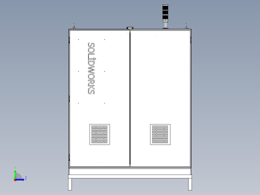 双门AE箱左视缩略图