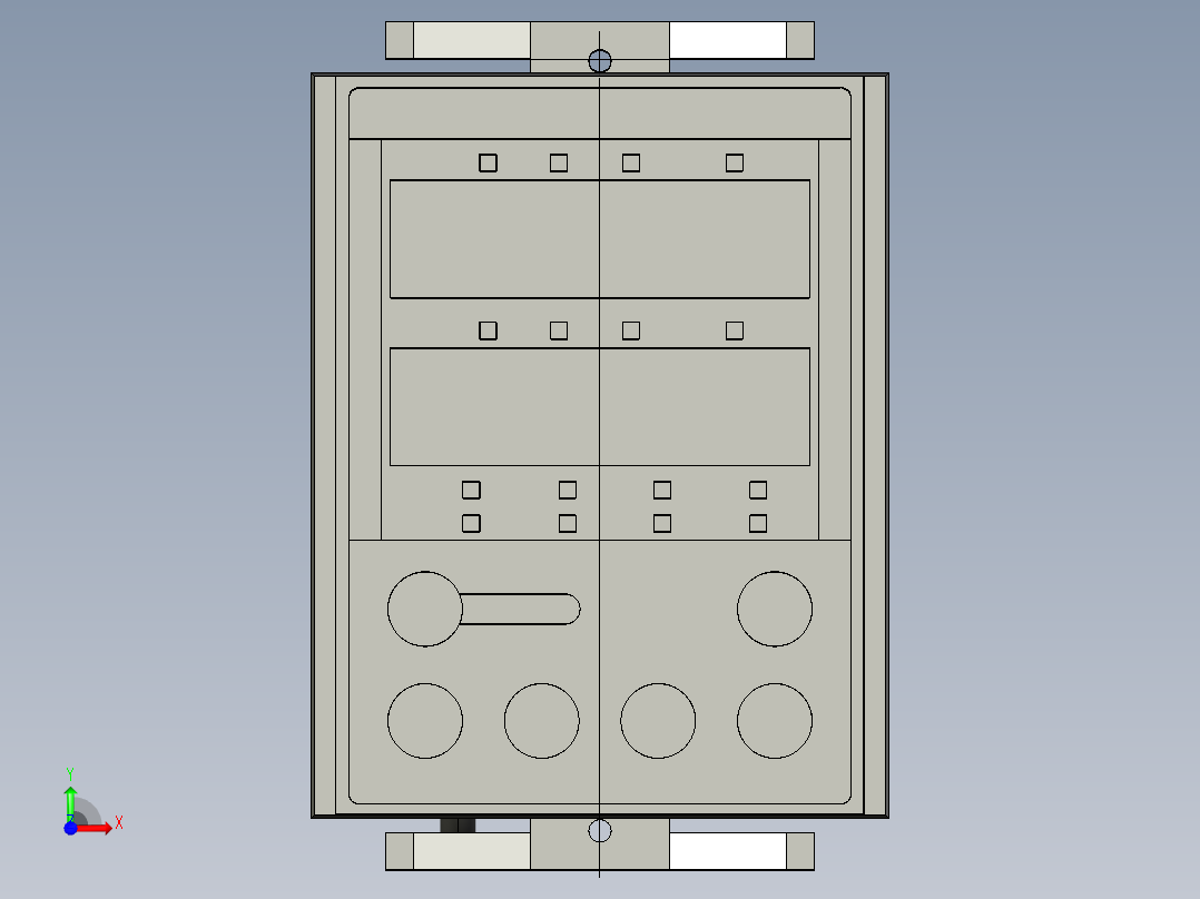 基恩士LK-HD500_kc图纸模型前视图