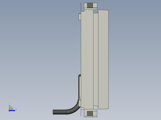 基恩士LK-HD500_kc图纸模型左视缩略图